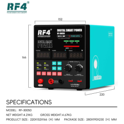 RF4 3005D Power Supply 30V 5A Digital Adjustable Regulated Current/Voltage Quick Output Switching Lab DC Supply