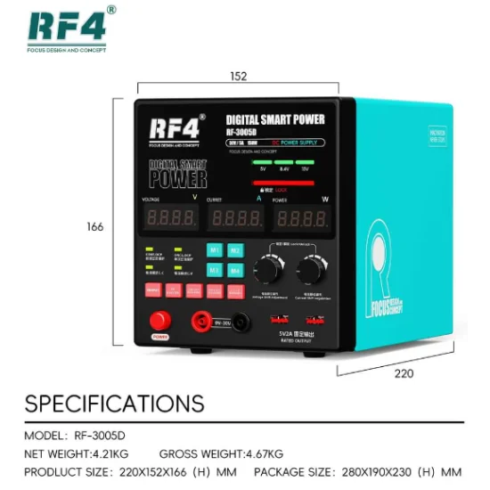 Feed Rf4 RF4 3005D DC Supply - RF4 DC Supply ₹5,400