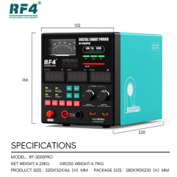 RF4 3005PRO Power Supply 30V 5A Adjustable Regulated Current/Voltage Quick Output Switching Lab DC Supply RF4 3005PRO Power Supply 30V 5A Adjustable Regulated Current/Voltage Quick Output Switching Lab DC Supply