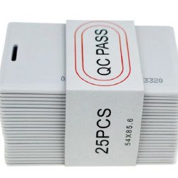 RFID Thick Cards 1.8mm Thick with Slot Hole for Access Control System & Time Attendance Pack of 25 Pcs Inkjet Printable Smart Card