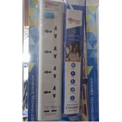 RK power Strip Cord 4 Socket 2 USB Premium Copper Long Cord Surge Protector Power Extension RK power Strip Cord 4 Socket 2 USB Premium Copper Long Cord Surge Protector Power Extension