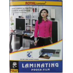 Royal Lamiplast 350 MICRON HIGH QUALITY A4 Size 50 PCS PACK Film LAMINATION POUCH