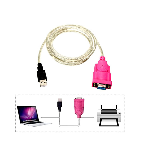 USB to Serial RS-232 DB-9 9-Pin Female Converter Cable