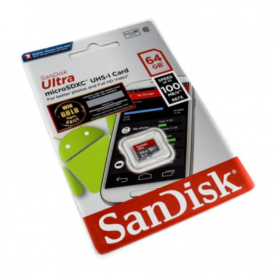 SanDisk 64GB Micro SD Class 10 Memory Card