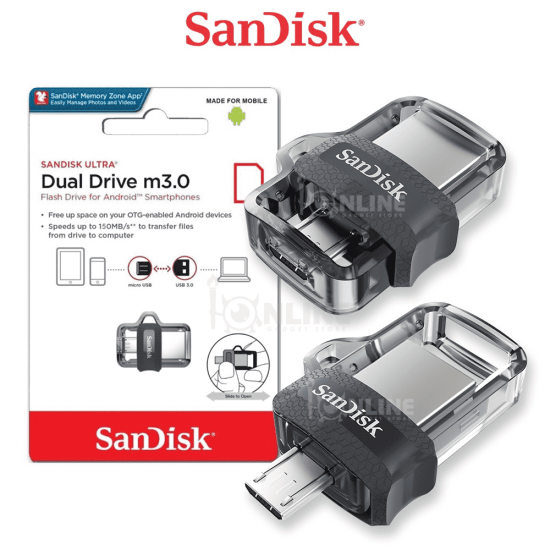 Sandisk 64GB OTG Ultra Dual micro-USB and USB 3.0 Pen Drive