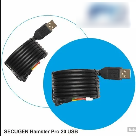 Secugen Hamster Pro USB Fingerprint Biometric Scanner Device USB Cable