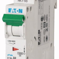 EATON-PLSM-C6-MW - Miniature circuit breaker (MCB), 6 A, 1p, characteristic: C MCB EATON-PLSM-C6-MW - Miniature circuit breaker (MCB), 6 A, 1p, characteristic: C MCB