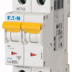 EATON-PLSM-C25/2-MW - Miniature circuit breaker (MCB), 25 A, 2p, characteristic: C MCB