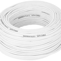 Shivpriya Plus2 Coaxial Pure Copper 90 Meter Box 3+1 CCTV Cable
