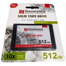 Simmtronics 512gb SATA 2.5 Inch 6GB/SEC Internal 3D NAND Solid State Drive SSD