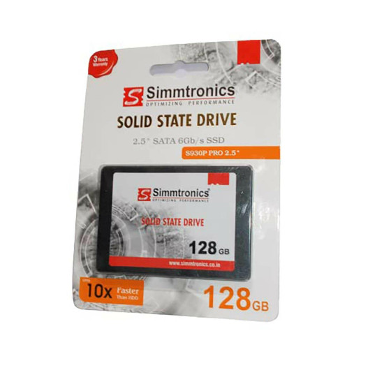 Simmtronics 128gb SATA 2.5 Inch 6GB/SEC Internal Solid State Drive SSD