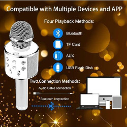 Multi-Function Hand Mic Speaker Bluetooth Wireless Singing Mike Hand Speaker Multi-Function Hand Mic Speaker Bluetooth Wireless Singing Mike Hand Speaker