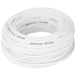 Shivpriya Plus2 Coaxial Pure Copper 50 Meter 3+1 CCTV Cable