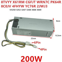 SMPS Dell HU200EBS-00 8TVYY X61RM CGFJT WRN7C PK64R 8C0JV 4FHYW YC76R 2JWJ3 Inspiron/Vostro 3050 5050 7050 6Pin+4Pin 200W Desktop Power Supply SMPS Dell HU200EBS-00 8TVYY X61RM CGFJT WRN7C PK64R 8C0JV 4FHYW YC76R 2JWJ3 Inspiron/Vostro 3050 5050 7050 6Pin+4Pin 200W Desktop Power Supply