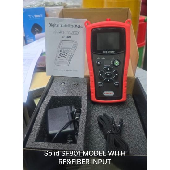Solid SF-801 Satellite Digital Professional Cable TV dB Meter Solid SF-801 Satellite Digital Professional Cable TV dB Meter