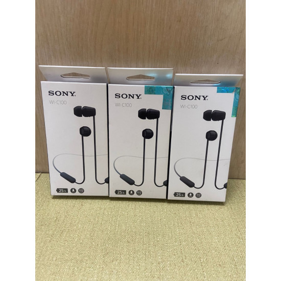 SONY WI-C100 with 25 Hours Battery Life Bluetooth Headset