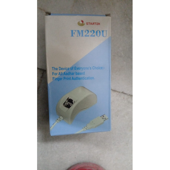 Startek FM220U L0 Biometric Device Box Pack Fingerprint Scanner Startek FM220U L0 Biometric Device Box Pack Fingerprint Scanner