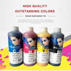 SubliNova Inktec 1L Bottle 4 Color Original Smart Inkjet Dye Sublimation Ink