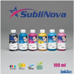 SubliNova Inktec 100ML Per Bottle 6 Color Original Smart Inkjet Dye Sublimation Ink