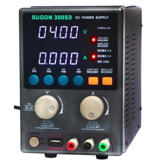 SUGON 3005D 30V~5A Adjustable Digital DC Power Supply SUGON 3005D 30V~5A Adjustable Digital DC Power Supply