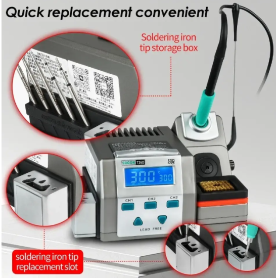 Sugon T26D 80W Lead-Free with 3 C210 Tips Soldering Station Sugon T26D 80W Lead-Free with 3 C210 Tips Soldering Station