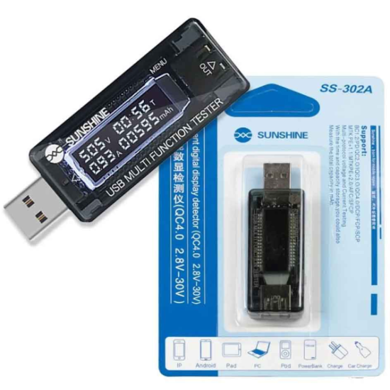 SUNSHINE SS-302A USB Digital Charge Tester