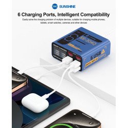 Sunshine SS-304Q Smart 6 Port USB Lightning Charger
