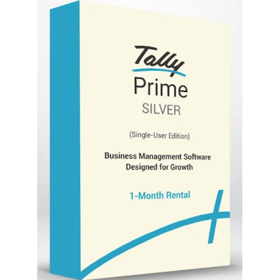 Tally Prime Rental Single User Rental Monthly Subscription Silver Edition