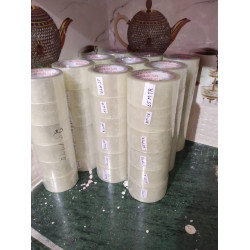 Transparent Adhesive BOPP (Combo of 6 Rolls) Tape 2 Inch Width x 65 Meter Length Roll Packing Tape