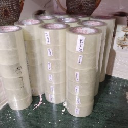 Transparent Adhesive BOPP (Combo of 6 Rolls) Tape 2.5 Inch Width x 65 Meter Length Roll Packing Tape