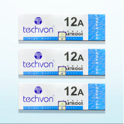 Techvon 12A Compatible HP 2612A/ 303 Replaces Canon 303 /703/FX-9 / FX-10 Laser Toner Cartridge