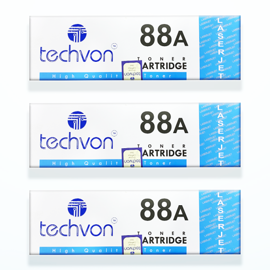 Techvon 88A Compatible HP CC388A Laser Black Toner Cartridge