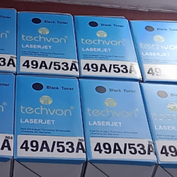 Techvon HP 49A 53A Compatible  (Q5949A) Black Laser Printer Toner Cartridge