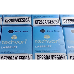 Techvon 80A HP 05A Compatible CF280A/CE505A LaserJet Toner Cartridge Techvon 80A HP 05A Compatible CF280A/CE505A LaserJet Toner Cartridge