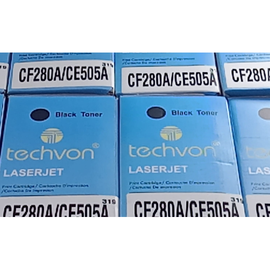 Techvon 80A HP 05A Compatible CF280A/CE505A LaserJet Toner Cartridge