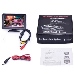 Car Monitor 4.3 Inch TFT LCD Color Parking Display Screen Rear View Screen Desktop monitor