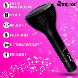 Handheld Wireless Microphone & Karaoke Feature Mic With Audio Recording Tourch Bluetooth Speaker Handheld Wireless Microphone & Karaoke Feature Mic With Audio Recording Tourch Bluetooth Speaker