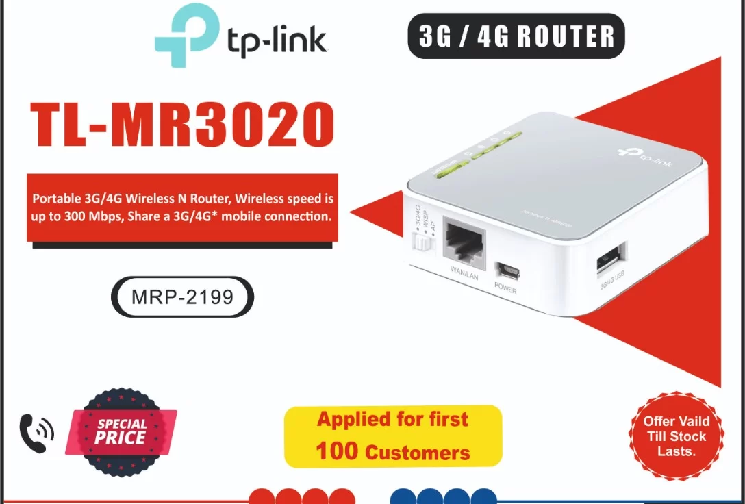 Tp Link Tl Mr30 Wireless Portable Router Tp Link Technologies Hardware Parts Tp Link Tl Mr30 Portable Router Grania Computers Okhla South East Delhi Online Store
