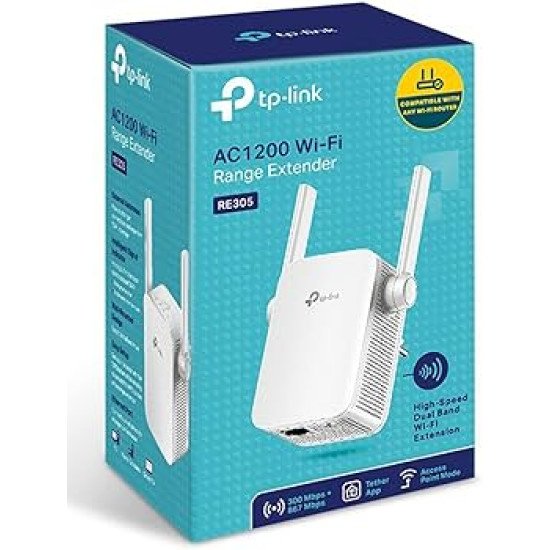 TP-Link RE305 Mesh AC1200 Wi-Fi Dual Band Range Extender