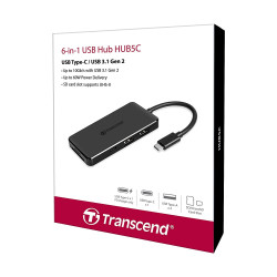 Transcend HUB5C 6-in-1 USB 3.1 Gen 2 Type-C Hub