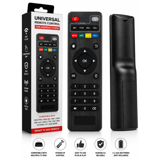 Remote Control Universal MXQ Pro, X96, X96Q, T95, V88, TX3 Mini, M8S & Smart Android TV Box
