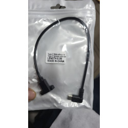 USB-C / Type-C Female to USB-C / Type-C Male Length: about 30cm Elbow Adapter Cable