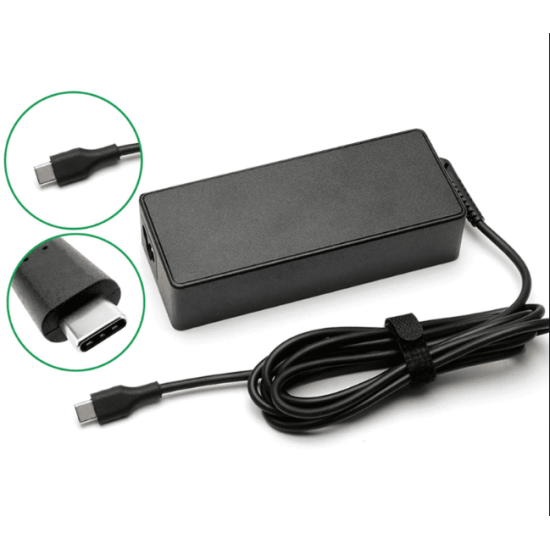 Laptop Adapter 65W 5-20V/3.25A Toshiba, HP, Dell, Lenovo, Acer (USB Type-C) – Compatible Charger