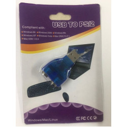 USB To PS2 Converter Adapter USB Type A Male to Dual PS/2 Female for Keyboard Mouse USB Adapter USB To PS2 Converter Adapter USB Type A Male to Dual PS/2 Female for Keyboard Mouse USB Adapter
