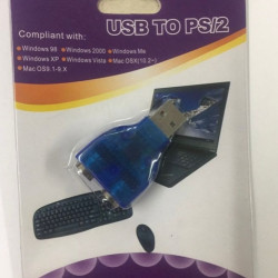 USB To PS2 Converter Adapter USB Type A Male to Dual PS/2 Female for Keyboard Mouse USB Adapter
