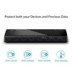 TP-Link UH700 7 Ports Data Smart Charging USB 3.0 Ports Compatible with Windows, Mac OS X and Linux Systems, 5V/1.5A Power Output Powered USB Hub TP-Link UH700 7 Ports Data Smart Charging USB 3.0 Ports Compatible with Windows, Mac OS X and Linux Systems, 5V/1.5A Power Output Powered USB Hub
