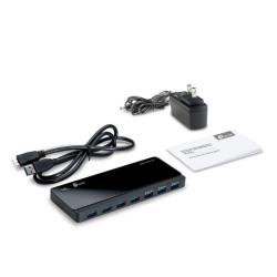 TP-Link UH700 7 Ports Data Smart Charging USB 3.0 Ports Compatible with Windows, Mac OS X and Linux Systems, 5V/1.5A Power Output Powered USB Hub TP-Link UH700 7 Ports Data Smart Charging USB 3.0 Ports Compatible with Windows, Mac OS X and Linux Systems, 5V/1.5A Power Output Powered USB Hub