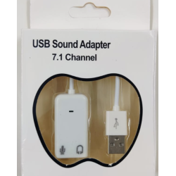 USB to Audio & Mic Cable - 7.1 Channel Virtual with Mic Apple Sound Card Audio Adapter