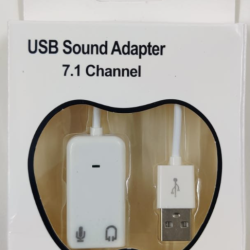 USB to Audio & Mic Cable - 7.1 Channel Virtual with Mic Apple Sound Card Audio Adapter