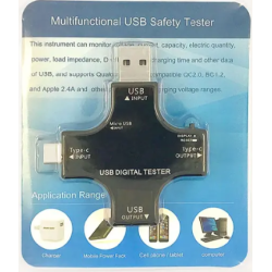 USB Tester Charge Indicator Type C 12 in 1 USB Tester - Multifunction PD Type-C USB Amp Detector Digital Meter